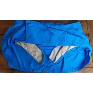 Lands End blue Swim Skirt Built in Bikini Plus‎ Sz 22W Beach Pool Swimwear#205C